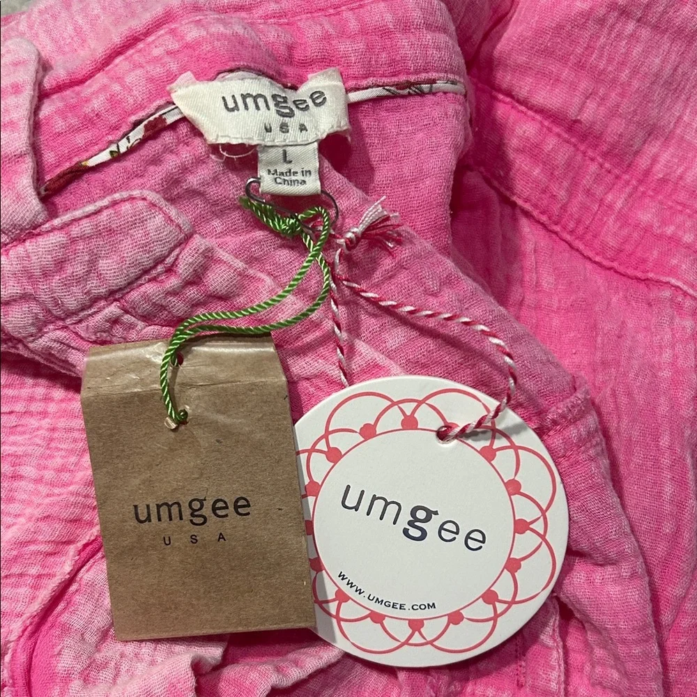 Pink Button-Front Shirt Dress - Picture 4 of 5